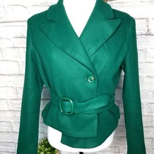 LA Coalition for ModCloth Kelly Green Cropped Coat